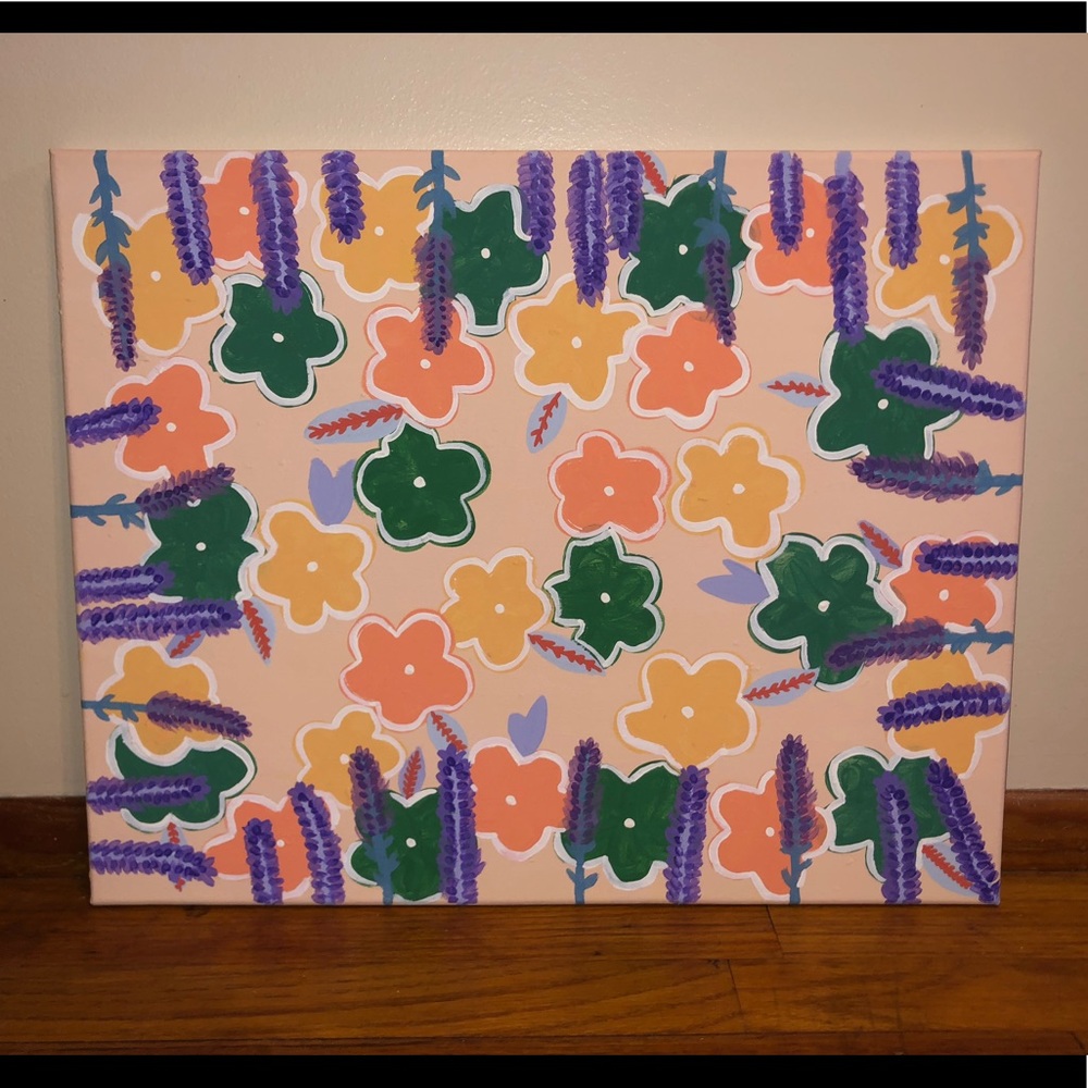Acrylic Flower Painting
